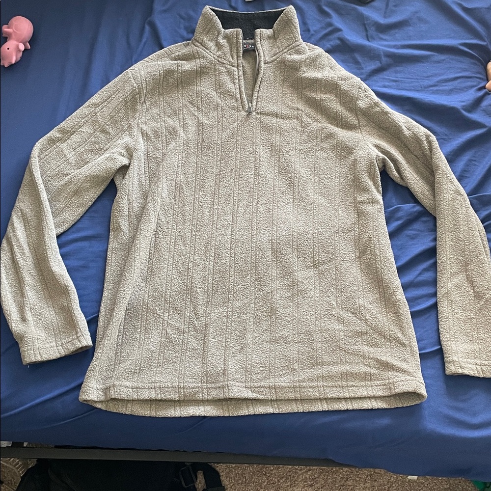 Axcess Gray Zip Up Sweater